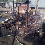 SE DISPONÍA A REALIZAR SU ALMUERZO Y SE LE INCENDIA TEJABAN.