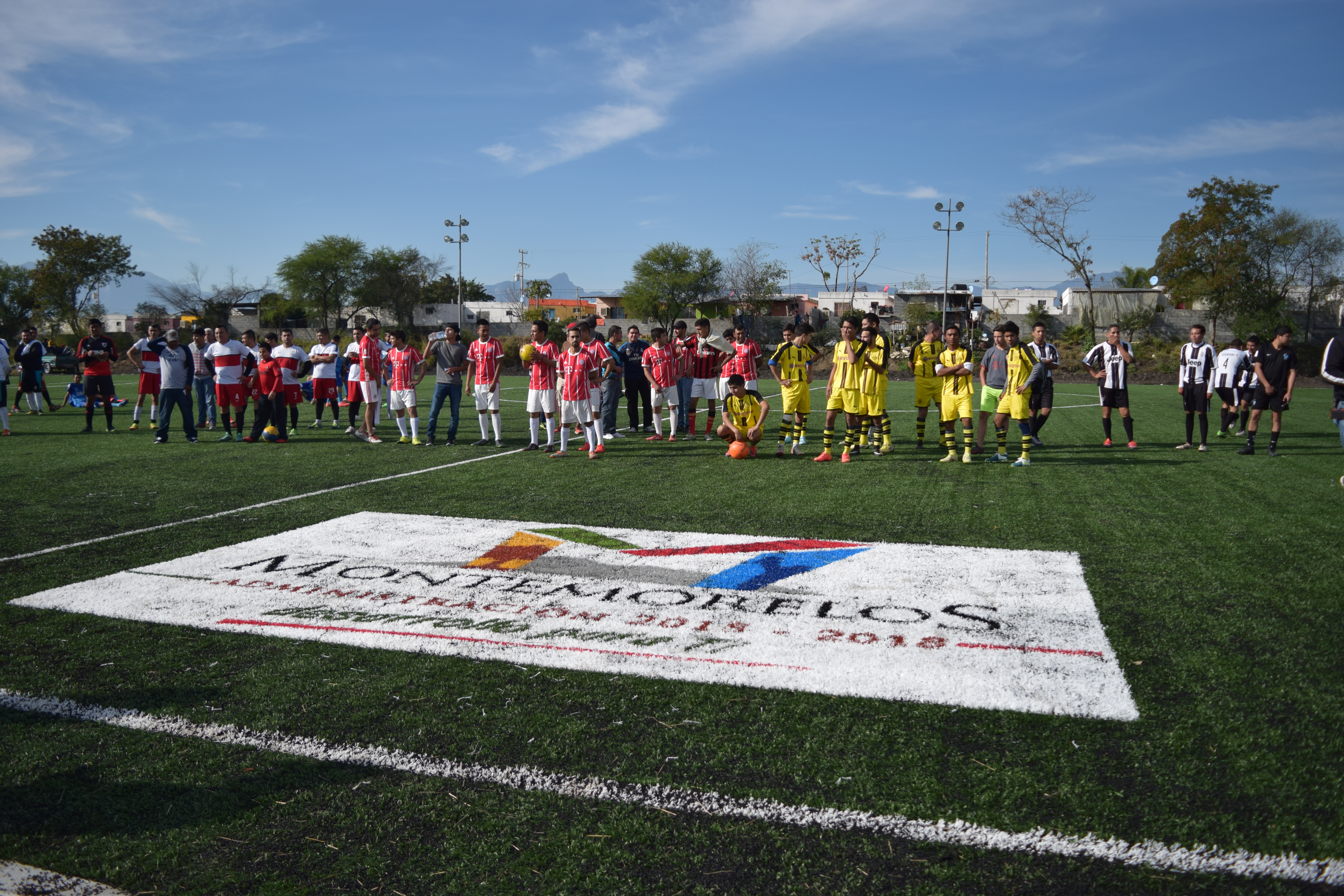 INAUGURAN CANCHA CON PASTO SINTETICO EN UNIDAD DEPORTIVA ORIENTE, MONTEMORELOS, N.L