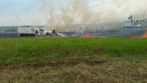 SE REGISTRA FUERTE INCENDIO PASTIZAL.