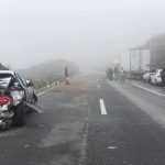 SE REANUDA CIRCULACIÓN EN CARRETERA SALTILLO-MONTERREY POR ACCIDENTE CON MAS DE 50 VEHÍCULOS