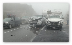 SE REANUDA CIRCULACIÓN EN CARRETERA SALTILLO-MONTERREY POR ACCIDENTE CON MAS DE 50 VEHÍCULOS