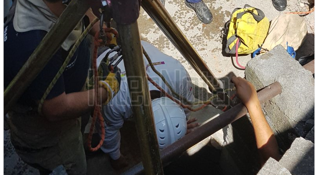 PERSONA DE LA TERCERA EDAD GENERA MOVILIZACIÓN, AL CAER A UNA NORIA.