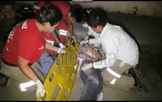 EL CHOQUE DE DOS MOTOCICLETAS DEJA TRES PERSONAS GRAVEMENTE LESIONADAS