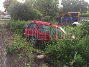 SE REGISTRA ACCIDENTE TIPO SALIDA DE CARPETA NO HAY LESIONADOS.