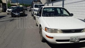 SE REGISTRA ACCIDENTE VIAL TIPO CHOQUE POR ALCANCE.