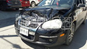 SE REGISTRA ACCIDENTE VIAL TIPO CHOQUE POR ALCANCE.