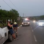 #INTERNOTA #ENVIVO SE REGISTRA ACCIDENTE VIAL TIPO SALIDA DE CARPETA A LA ALTURA DE MARGARITAS CRUCES EN EL MUNICIPIO DE SANTIAGO NO HAY LESIONADOS.
