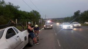 #INTERNOTA #ENVIVO SE REGISTRA ACCIDENTE VIAL TIPO SALIDA DE CARPETA A LA ALTURA DE MARGARITAS CRUCES EN EL MUNICIPIO DE SANTIAGO NO HAY LESIONADOS.