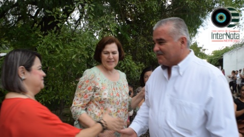 CANDIDATO ELEUTERIO VILLAGOMEZ, VISITA LA HACIENDA OJO DE AGUA, GENERAL TERAN, N.L