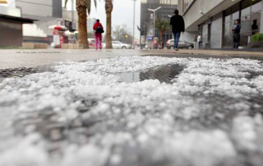 FUERTE GRANIZO VUELVE A CAUSAR DAÑOS EN DIFERENTES COMUNIDADES EN GALEANA