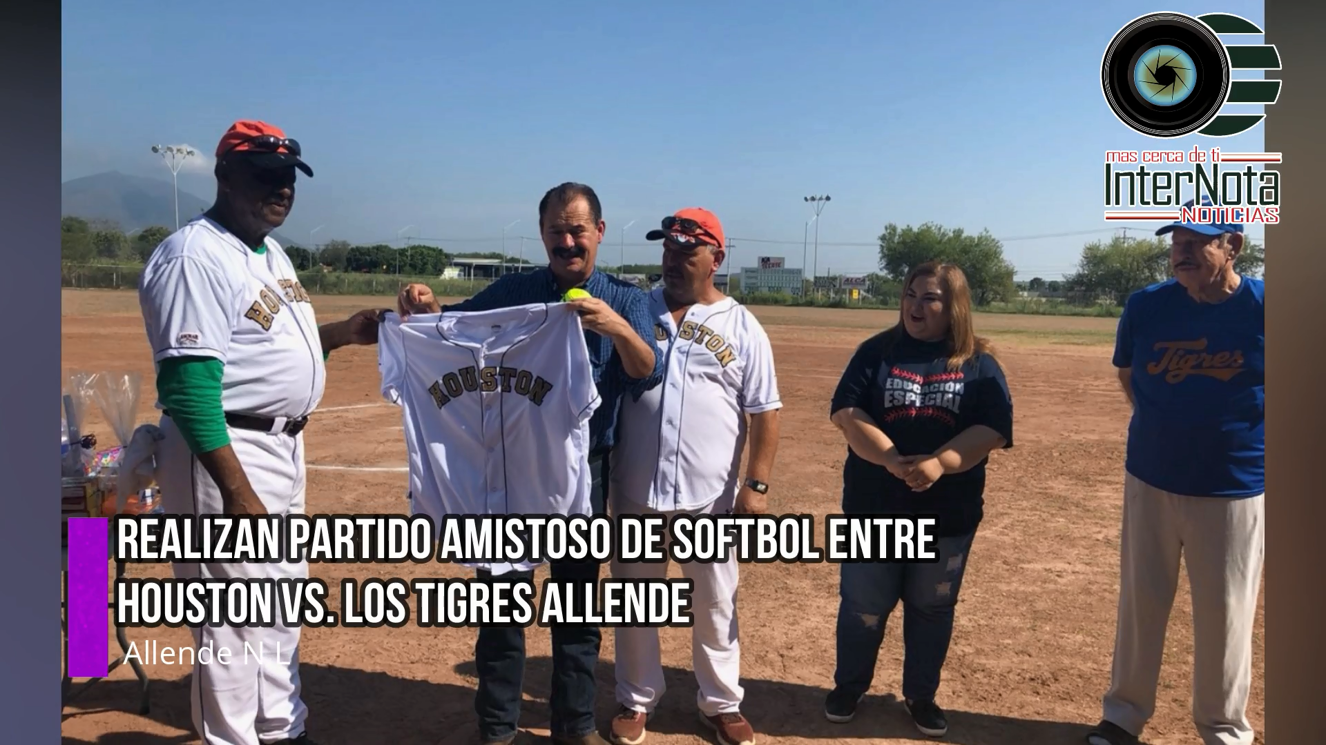 REALIZAN PARTIDO AMISTOSO DE BEISBOL ENTRE DE TIGRES DE HOUSTON VS. ALLENDE