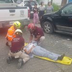 SE REGISTRA ACCIDENTE VIAL ENTRE DOS VEHÍCULOS DONDE 1 PERSONA RESULTA LESIONADA.