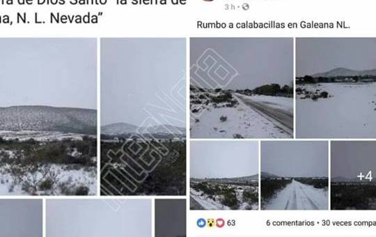 DESCARTA PROTECCIÓN CIVIL CAÍDA DE NIEVE EN EL MUNICIPIO DE GALEANA.