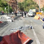 SE REGISTRA UN ACCIDENTE MÚLTIPLE EN EL KILÓMETRO 42 DE MAXIPISTA , MAZATLAN - DURANGO EN DONDE APARENTEMENTE SE PRESENTA VARIAS PERSONAS LESIONADAS Y UNA SIN VIDA.