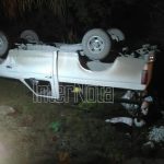 SE REGISTRA VOLCADURA EN CARRETERA SAN MATEO