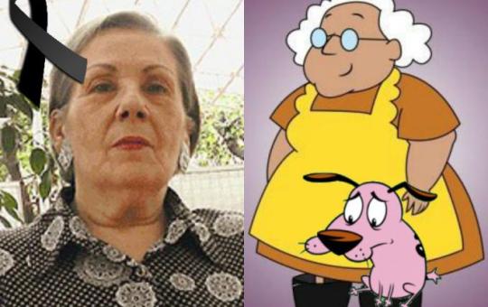 MUERE ÁNGELES BRAVO, LA VOZ DE MURIEL EN 'CORAJE EL PERRO COBARDE'