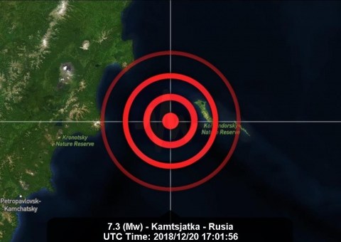 SE REGISTRA SISMO DE MAGNITUD 7.4 EN RUSIA; ACTIVAN ALERTA DE TSUNAMI