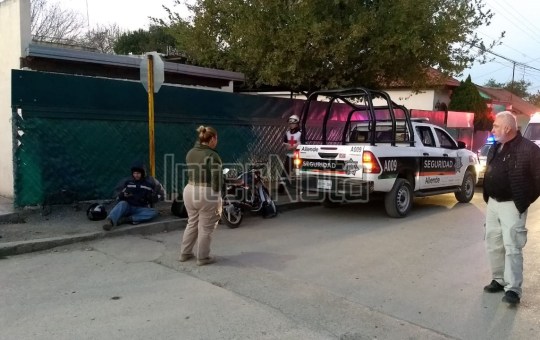 UNA PERSONA LESIONADA, EN ACCIDENTE DE MOTOCICLETA, ALLENDE