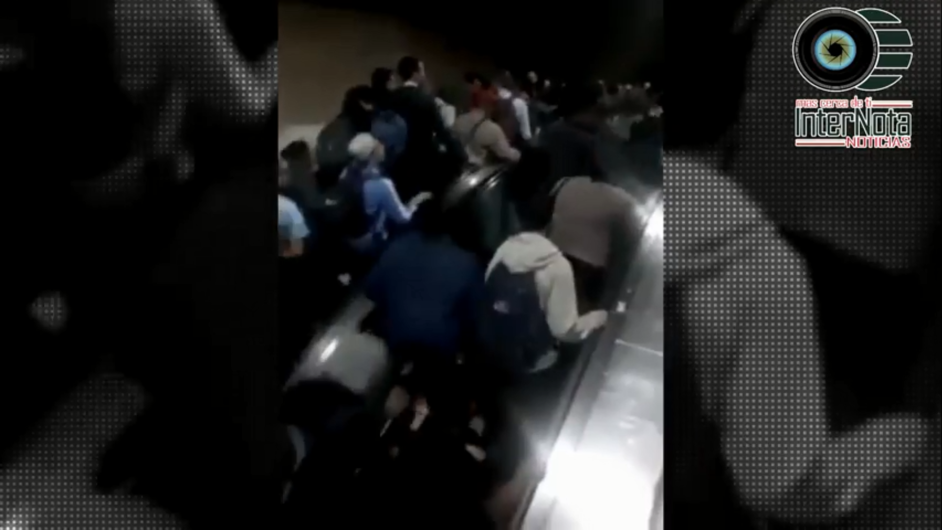 COLAPSAN LAS ESCALERAS ELÉCTRICAS DEL METRO