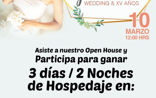 ASISTE AL OPEN HOUSE Y PARTICIPA PARA GANAR UN HOSPEDAJE EN BAHIA ESCONDIDA