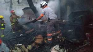 INCENDIO PROVOCA MOVILIZACION DE ELEMENTOS DE AUXILIO