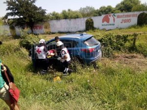 RESULTA LESIONADO AL SUFRIR ACCIDENTE EN MONTEMORELOS.