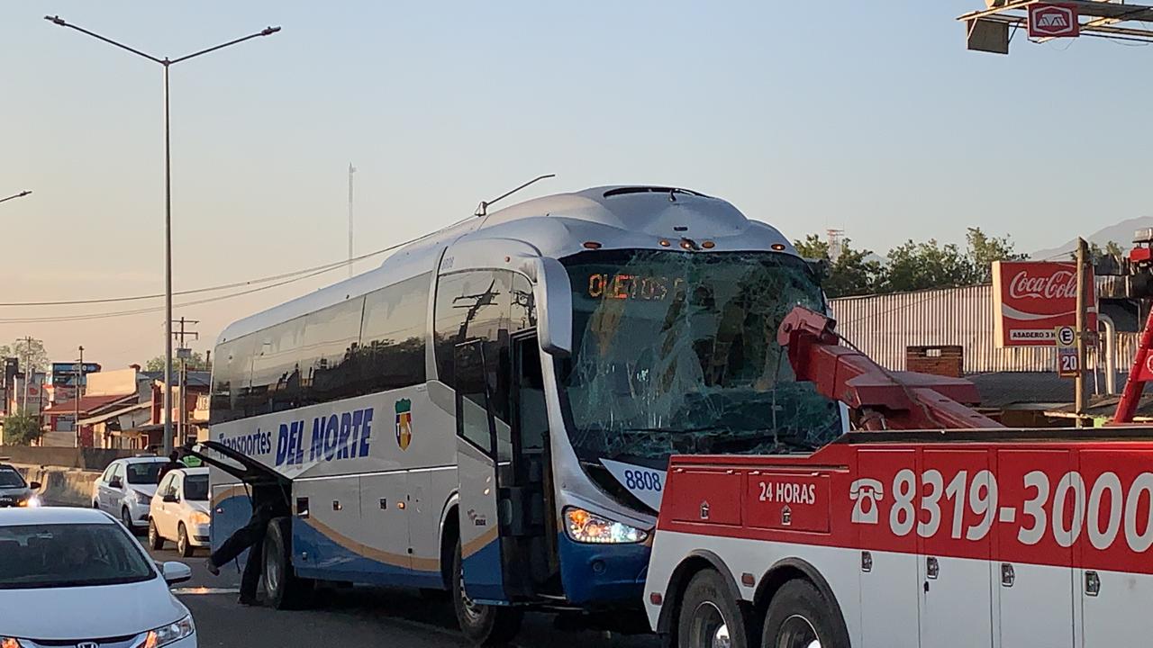 ACCIDENTE EN CARRETERA NACIONAL A LA ALTURA DE LOS CAVAZOS ENTRE DOS AUTOBUSES