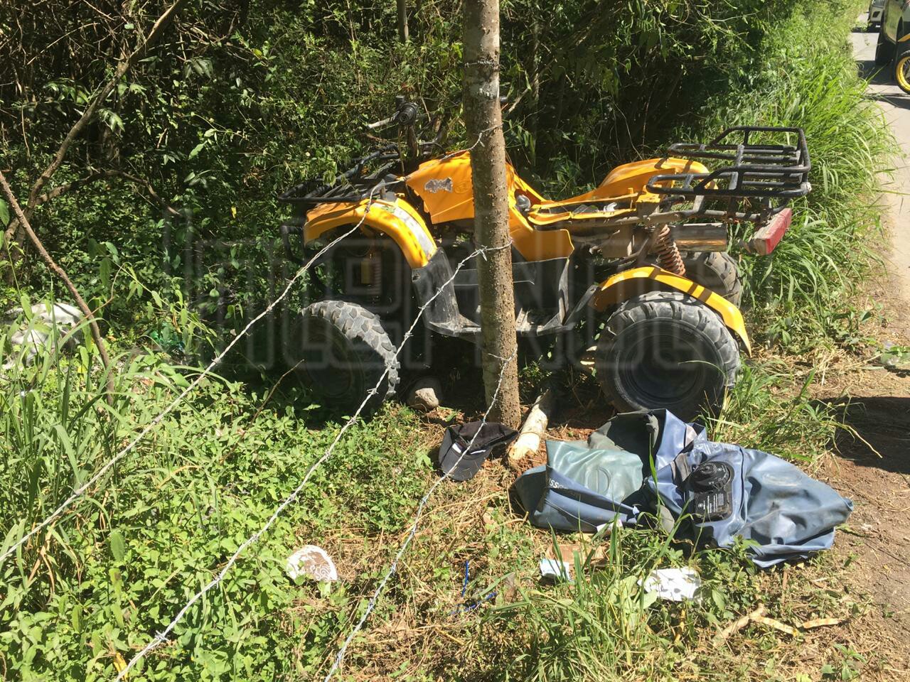 ACCIDENTE DE CUATRIMOTO EN CAMINO A LA PEÑITA EN ALLENDE EXTREME PRECAUCIONES.