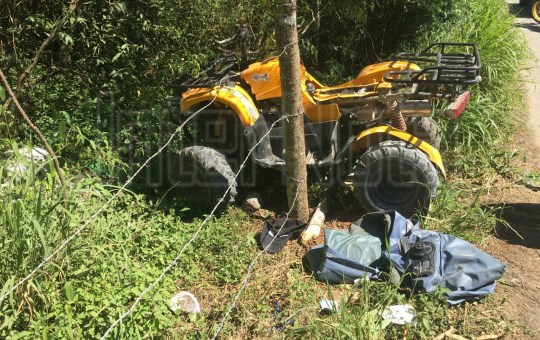 ACCIDENTE DE CUATRIMOTO EN CAMINO A LA PEÑITA EN ALLENDE EXTREME PRECAUCIONES.