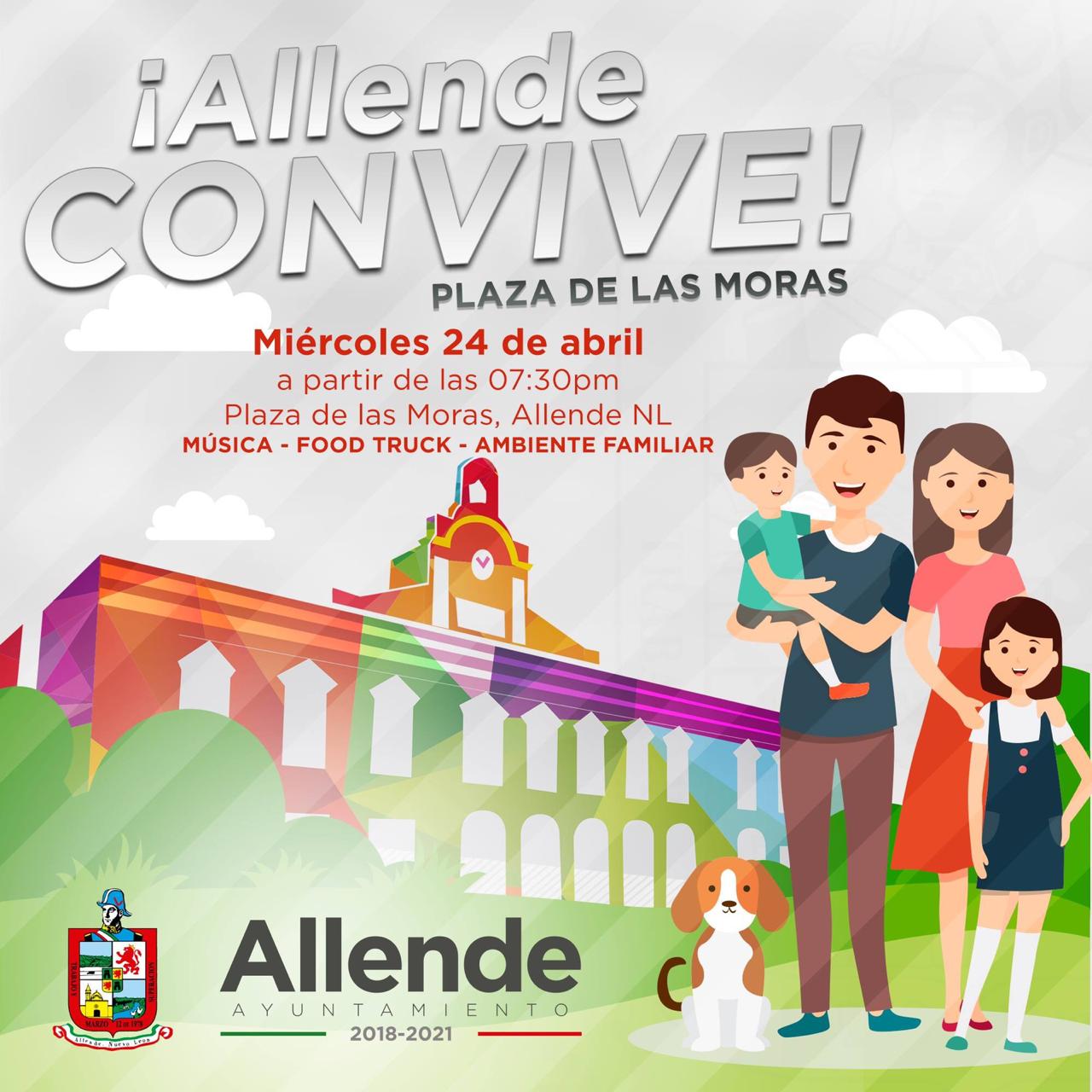 TE INVITAMOS AL ARRANQUE DEL PROGRAMA DE RECUPERACIÓN DE ESPACIOS PÚBLICOS, ALLENDE CONVIVE