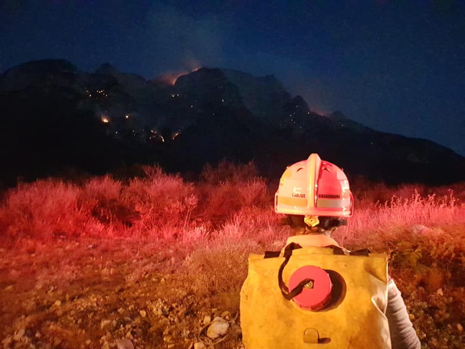 FUERTE INCENDIO SE REGISTRA EN CARRETERA A SALTILO