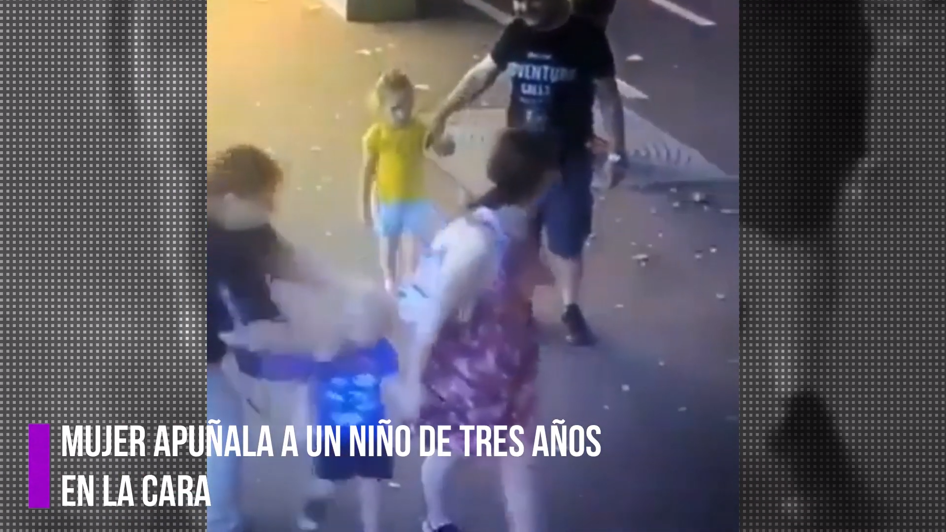 MUJER APUÑALA A UN NIÑO DE TRES AÑOS EN LA CARA
