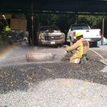 FLAMAZO PROVOCA INCENDIO DENTRO DE UNA VIVIENDA.
