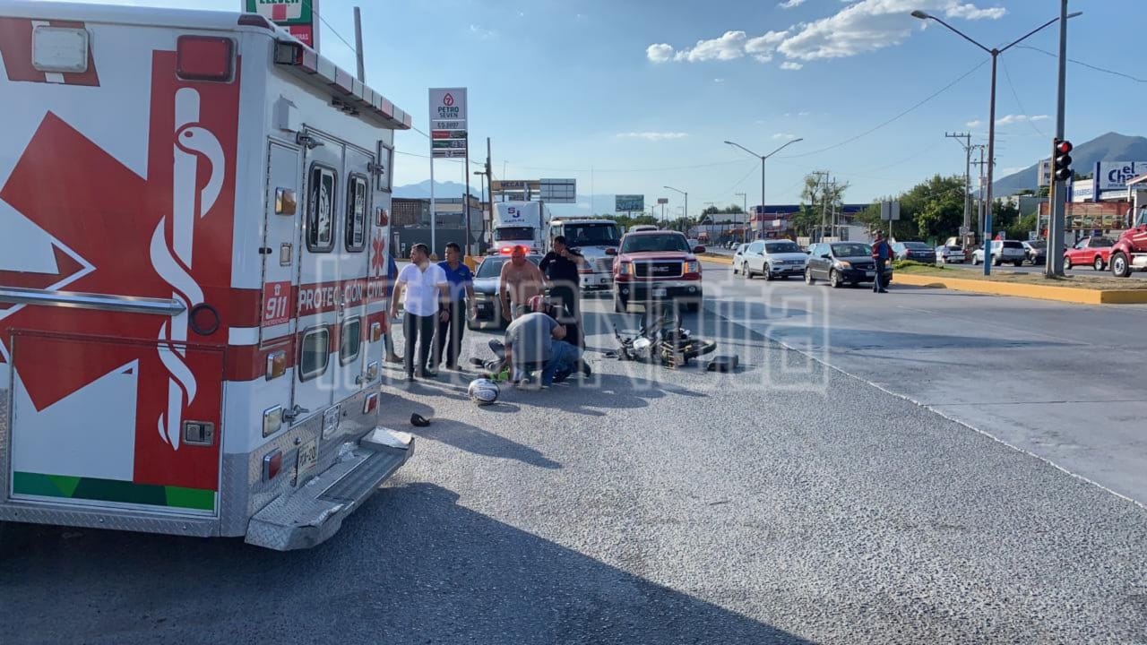 #ALLENDE #ENVIVO ACCIDENTE VIAL SOBRE LA CARRETERA NACIONAL A LA ENTRADA DE LAS BOQUILLAS, HAY UNA PERSONA LESIONADA