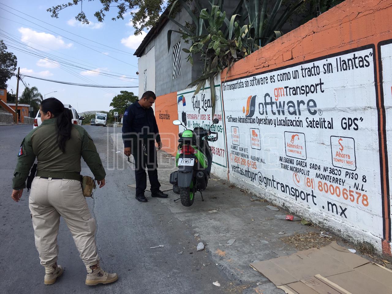 PERSONA RESULTA LESIONADA TRAS DERRAPAR EN SU MOTOCICLETA