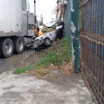 SE REGISTRA FUERTE ACCIDENTE VIAL A LA ALTURA DEL YERBANIZ EN SANTIAGO N.L.