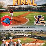 Familia, llegó el día de la GRAN FINAL de la Liga Municipal de Béisbol