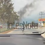 REPORTAN INCENDIO DE VEHÍCULO EN CARRETERA NACIONAL EN ALLENDE