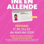 Que no se te pase, el INE viene este mes Allende para que realices tus trámites.