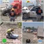 VOLCADURA DE TRÁILER MOVILIZA A CUERPOS DE AUXILIO EN SANTA CATARINA 🚨