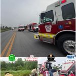 MOTOCICLISTAS RESULTAN LESIONADOS TRAS ACCIDENTE EN CARRETERA NACIONAL