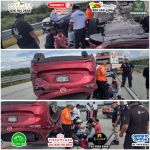 VOLCADURA EN PERIFÉRICO DEJA DOS PERSONAS LESIONADAS EN CADEREYTA