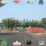 VOLCADURA DE CAJA DE TRÁILER AFECTA LA CARRETERA NACIONAL